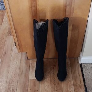 Chic Black Over the Knee Women's Boots